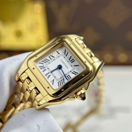 Cartier Panthere Women Replica Watch White Dial Quartz Movement BV Factory 23x30mm - Image 6