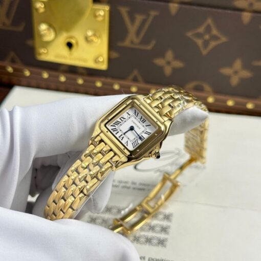 Cartier Panthere Women Replica Watch White Dial Quartz Movement BV Factory 23x30mm - Image 4
