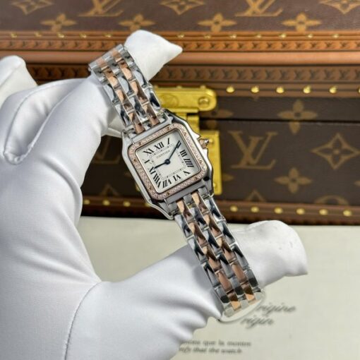 Cartier Panthere White Dial Knock Off Watches Quartz Movement BV Factory 27x36mm - Image 3