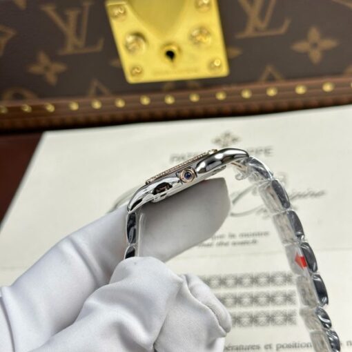 Cartier Panthere White Dial Knock Off Watches Quartz Movement BV Factory 27x36mm - Image 7