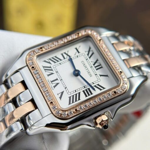 Cartier Panthere White Dial Knock Off Watches Quartz Movement BV Factory 27x36mm - Image 6
