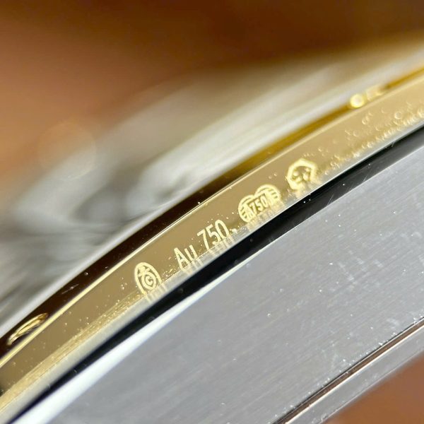Cartier Santos Imitation Watches Skeleton Dial Bezel Yellow 39.8mm - Image 8