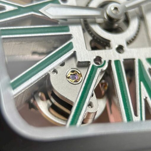 Cartier Santos Knock Off Watches Skeleton Dial Metal Wire 39.8mm - Image 6