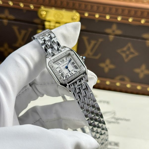 Cartier Panthere Mini Luxury Fake Watches White Dial Quartz Movement BV Factory 23x30mm - Image 2
