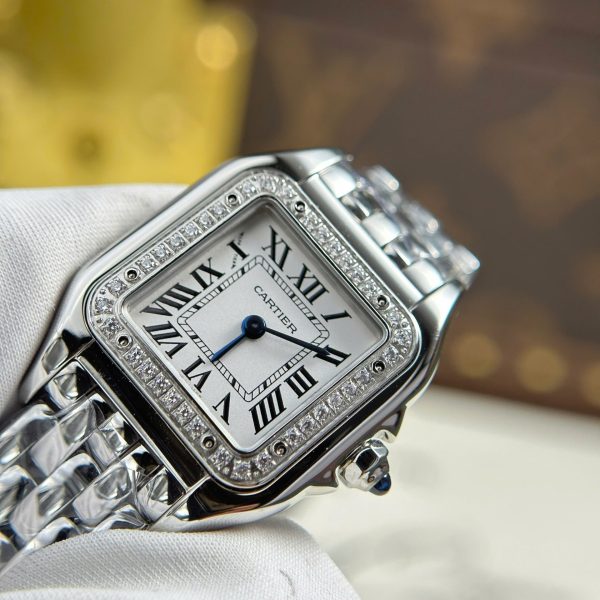 Cartier Panthere Mini Luxury Fake Watches White Dial Quartz Movement BV Factory 23x30mm - Image 6