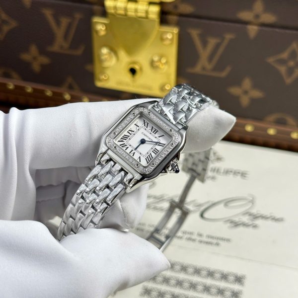 Cartier Panthere Mini Luxury Fake Watches White Dial Quartz Movement BV Factory 23x30mm - Image 4