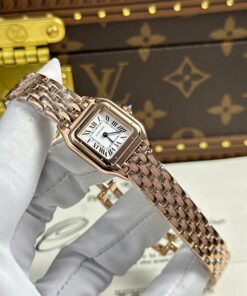 Cartier Panthere Women Luxury Imitation Watches White Dial Quartz Movement BV Factory 23x30mm