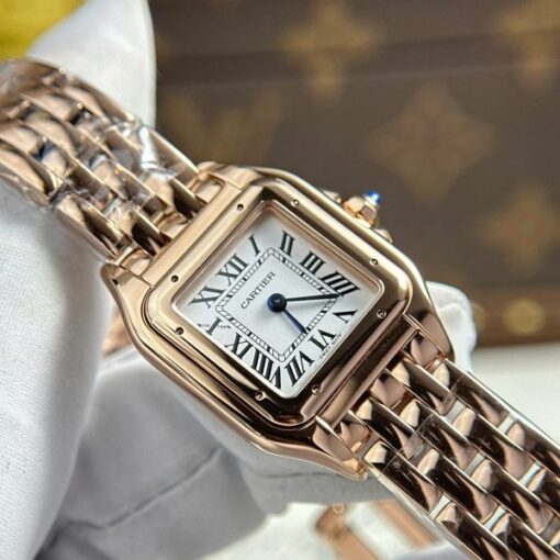 Cartier Panthere Women Luxury Imitation Watches White Dial Quartz Movement BV Factory 23x30mm - Image 5
