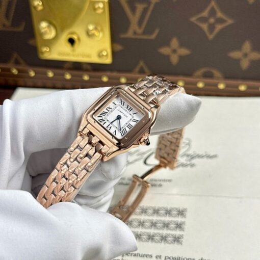 Cartier Panthere Women Luxury Imitation Watches White Dial Quartz Movement BV Factory 23x30mm - Image 4