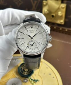 Alternative view of Rolex Cellini Dual Time 50529 Replica Watches White Dial Automatic Movement KZ Factory 39mm
