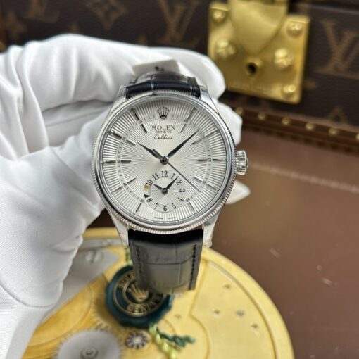 Rolex Cellini Dual Time 50529 Replica Watches White Dial Automatic Movement KZ Factory 39mm - Image 2