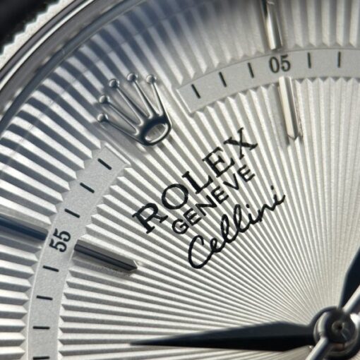 Rolex Cellini Dual Time 50529 Replica Watches White Dial Automatic Movement KZ Factory 39mm - Image 5