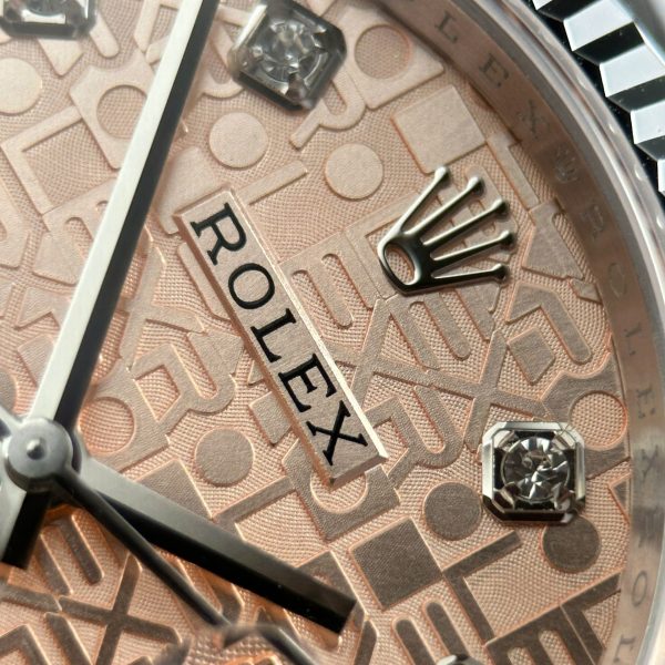 Rolex DateJust 126234 Replica Watches Pink Dial Jubilee Strap AR Factory 36mm - Image 5