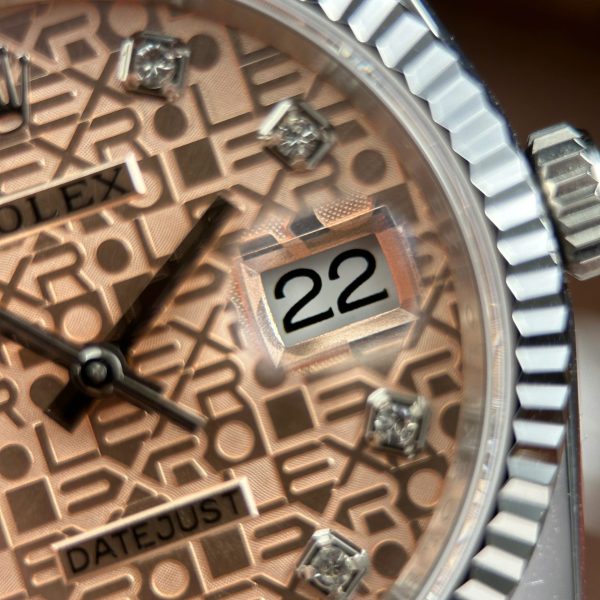 Rolex DateJust 126234 Replica Watches Pink Dial Jubilee Strap AR Factory 36mm - Image 6