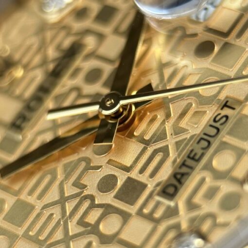 Rolex DateJust Luxury Imitation Watches Yellow Dial Jubilee Strap AR Factory 36mm - Image 8