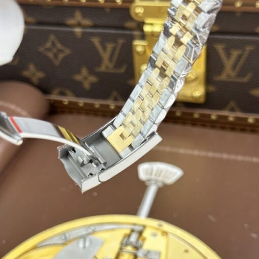 Rolex DateJust Luxury Imitation Watches Yellow Dial Jubilee Strap AR Factory 36mm - Image 16