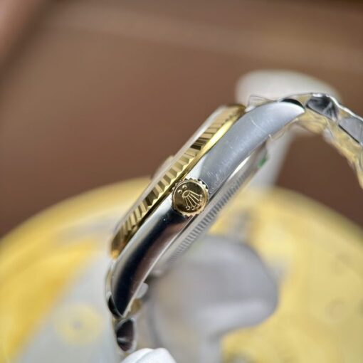 Rolex DateJust Luxury Imitation Watches Yellow Dial Jubilee Strap AR Factory 36mm - Image 11