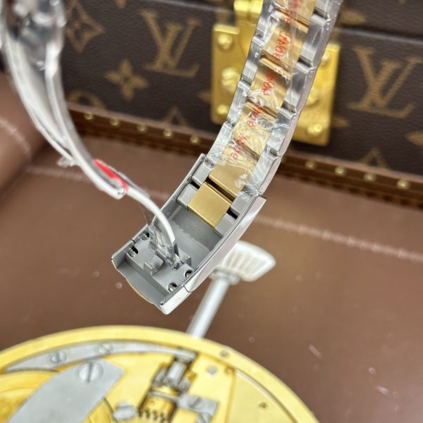 Rolex DateJust Luxury Fake Watches Yellow Dial Oyster Strap AR Factory 36mm - Image 16