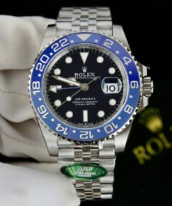 Rolex GMT-Master II Replica Watches Black Dial Bezel Blue Ceramic Jubilee Strap AR Factory 40mm