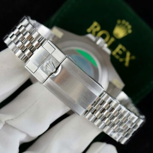 Rolex GMT-Master II Replica Watches Black Dial Bezel Blue Ceramic Jubilee Strap AR Factory 40mm - Image 11