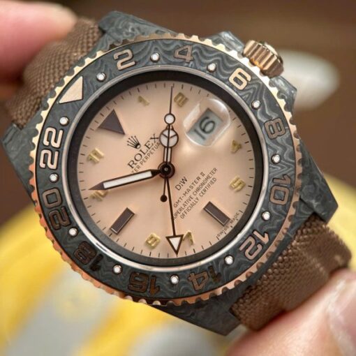 Rolex GMT-Master II DiW Replica Watches Pink Dial Automatic Movement 40mm - Image 6