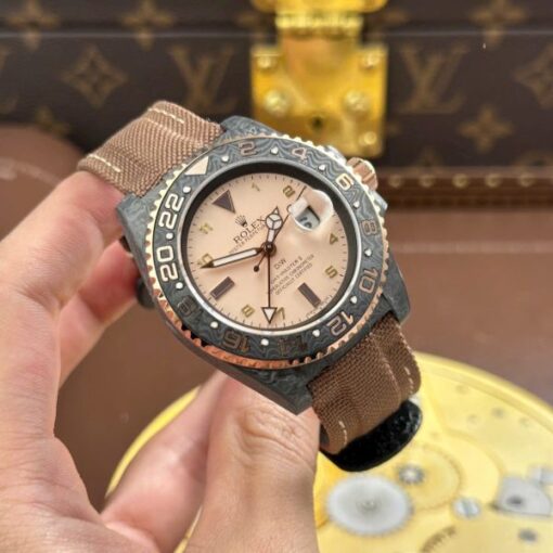 Rolex GMT-Master II DiW Replica Watches Pink Dial Automatic Movement 40mm - Image 4