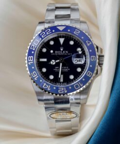 Rolex GMT-Master II Imitation Watches Black Dial Bezel Blue Ceramic Oyster Strap AR Factory 40mm