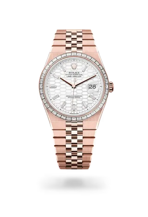 Rolex Land-Dweller 40 mm Everose gold and diamonds